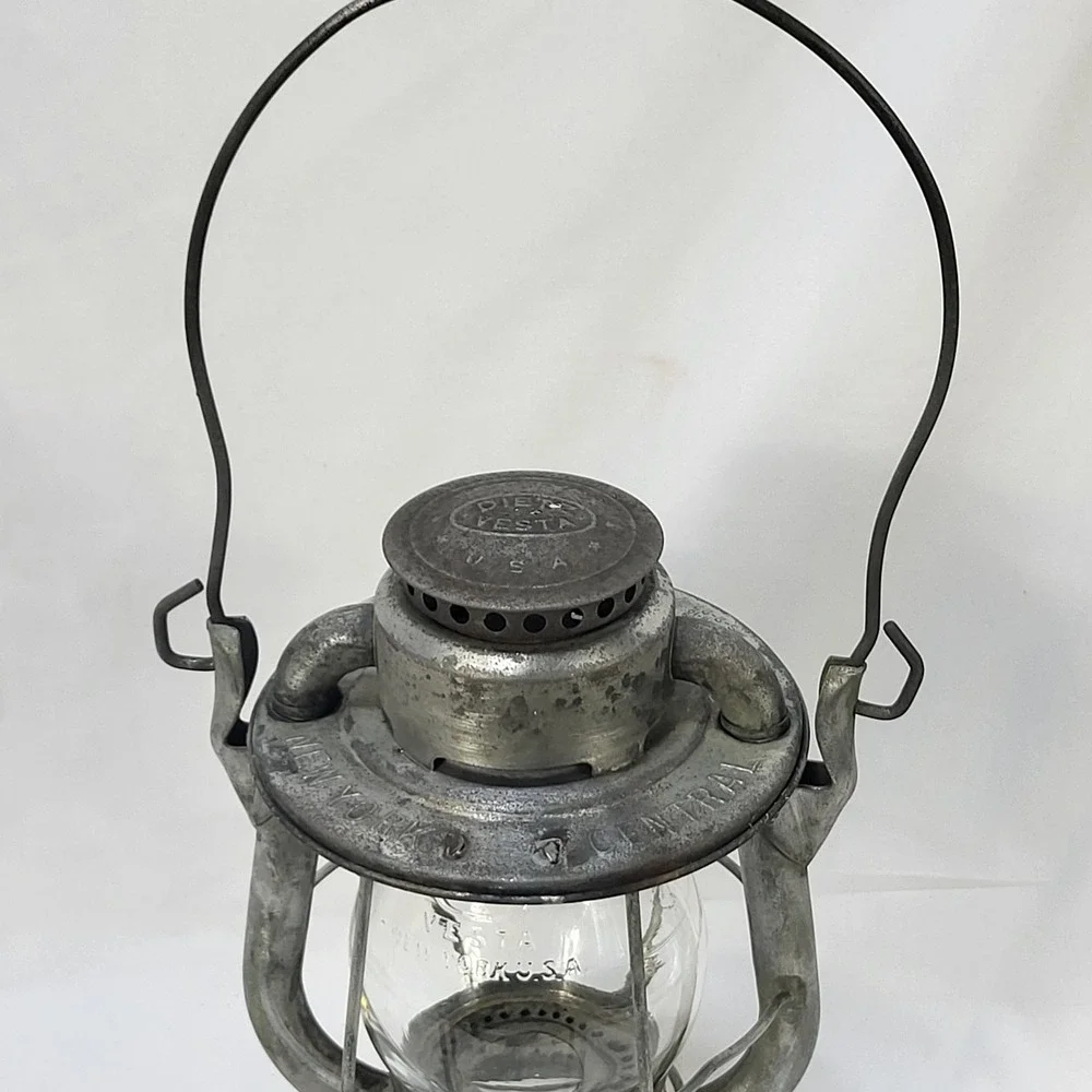 Dietz Vesta Railroad Lantern New York Central Vintage Kerosene Clear Globe USA